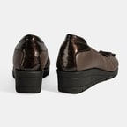 Kadın Kahve Fiyonk Detaylı DesaComfort Deri Ayakkabı