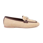 Kadın Kahve Hasır Loafer