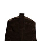 Kadın Kahve İşleme Detaylı Kalın Topuklu Bot