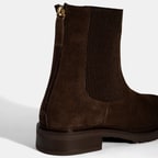 Kadın Kahve Lastikli Süet Chelsea Bot