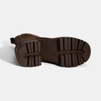 Kadın Kahve Lastikli Topuklu Süet Chelsea Bot