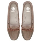 Kadın Kahve Süet Deri Loafer