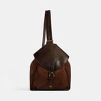 Kadın Kahve Süet Deri Sırt Çantası