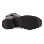 Kadın Kahve Toka Aksesuarlı Deri Bot