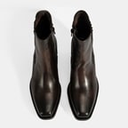 Kadın Kahve Topuklu Deri Bot