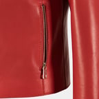 Kadın Kırmızı Deri Ceket