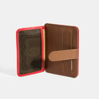 Kadın Kırmızı Deri Kartlık