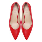 Kadın Kırmızı Deri Klasik Ayakkabı