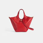 Kadın Kırmızı Deri Omuz Çantası