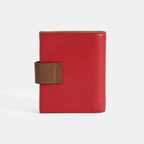 Kadın Kırmızı / Kahve Deri Cüzdan