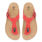 Kadın Kırmızı Nubuk Terlik