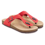 Kadın Kırmızı Nubuk Terlik