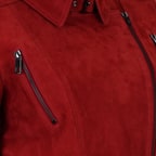 Kadın Kırmızı Süet Deri Ceket