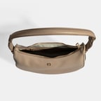 Kadın Koyu Bej Deri Omuz Çantası