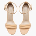 Kadın Krem Topuklu Sandalet 