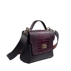 Kadın Kroko Baskılı Deri Omuz Askılı Çanta