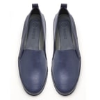 Kadın Lacivert Deri Günlük Comfort Ayakkabı