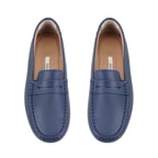 Kadın Lacivert Deri Loafer