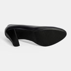 Kadın Lacivert DesaComfort Deri Topuklu Ayakkabı