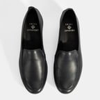 Kadın Lacivert DesaComfort Dolgu Topuklu Deri Ayakkabı