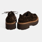 Kadın Leopar Desenli Bağcıklı Günlük Ayakkabı