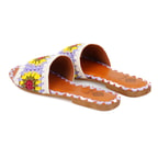 Kadın Lila Triko Örgülü Terlik