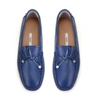 Kadın Mavi Deri Loafer