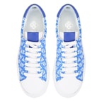 Kadın Mavi Monogram Spor Ayakkabı