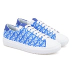 Kadın Mavi Monogram Spor Ayakkabı