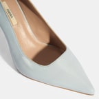 Kadın Mavi Rugan Topuklu Ayakkabı