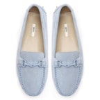 Kadın Mavi Süet Loafer