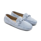 Kadın Mavi Süet Loafer