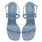 Kadın Mavi Topuklu Sandalet