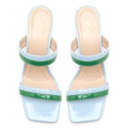 Kadın Mavi Topuklu Terlik