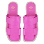 Kadın Pembe Deri Terlik