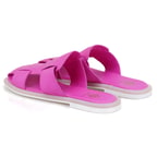 Kadın Pembe Deri Terlik