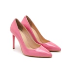 Kadın Pembe Rugan Deri Stiletto