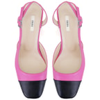 Kadın Pembe Topuklu Deri Ayakkabı