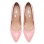 Kadın Pudra Rugan Klasik Ayakkabı