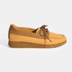 Kadın Sarı Bağcık Detaylı DesaComfort Nubuk Günlük Ayakkabı