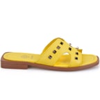 Kadın Sarı Deri Terlik