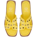 Kadın Sarı Deri Terlik