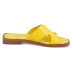Kadın Sarı Deri Terlik