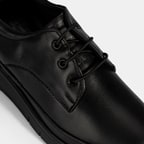 Kadın Siyah Bağcıklı DesaComfort Deri Ayakkabı