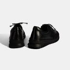 Kadın Siyah Bağcıklı DesaComfort Deri Ayakkabı