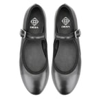 Kadın Siyah Deri Babet