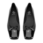 Kadın Siyah Deri Babet