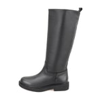 Kadın Siyah Deri Çizme