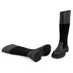 Kadın Siyah Deri Çizme