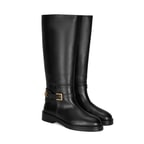 Kadın Siyah Deri Çizme